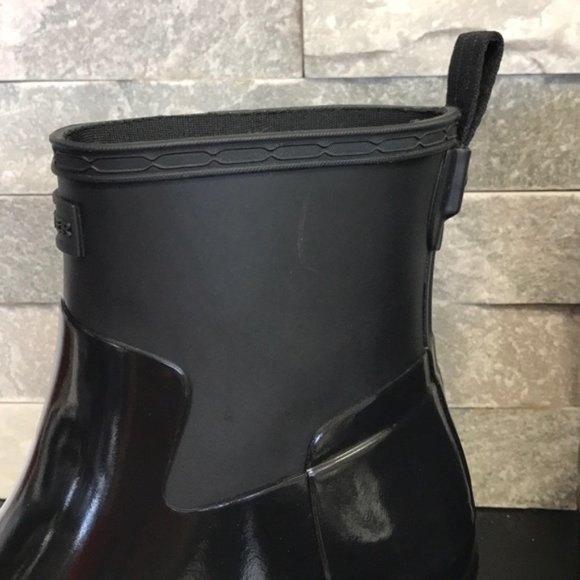 Hunter Refined Low Heel Biker Rain Boot - Picture 10 of 14